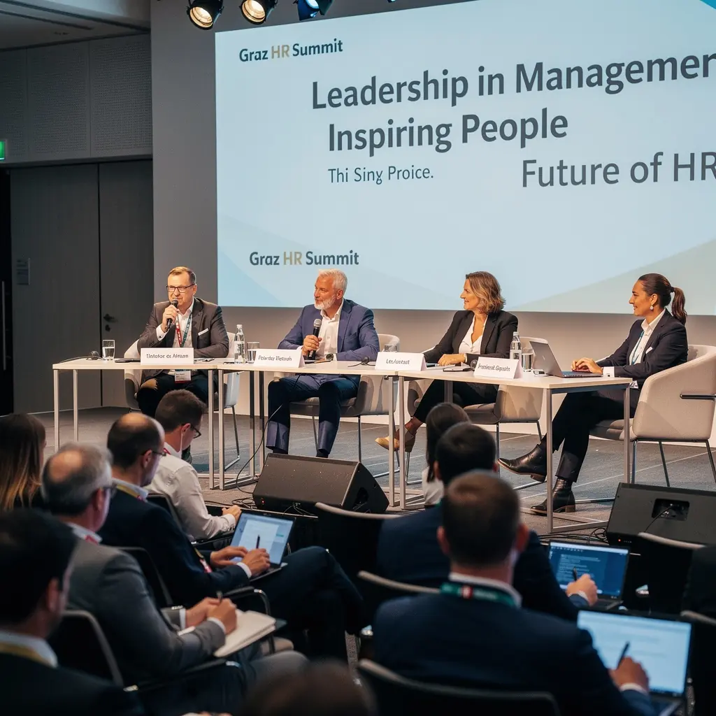 Ein Bildschirm mit einer Präsentation über Mitarbeiterbeziehungen und Kommunikation.