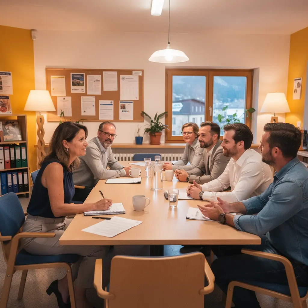 Eine Frau erklärt die Grundlagen des Rekrutierungsprozesses in einer virtuellen Schulung.
