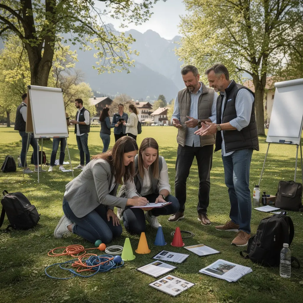 Ein Gruppenfoto von Teilnehmern während eines Online-Kurses zur Personalverwaltung.